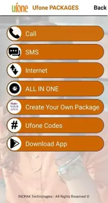 SIM Packages Pakistan android App screenshot 1