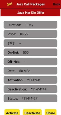 SIM Packages Pakistan android App screenshot 4